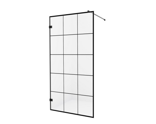 Душевое ограждение NEW TRENDY AVEXA BLACK 130x200 (черный)