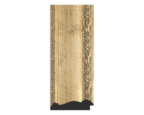 Зеркало Evoform Exclusive-G 112х112 BY 4471 с гравировкой в багетной раме - Состаренное серебро с орнаментом 120 мм