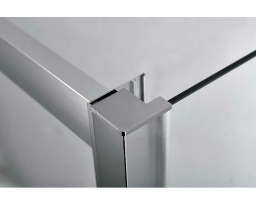 Душевой уголок Vincea Alpha 100x80 профиль Хром стекло текстурное