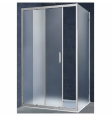 Душевой уголок Vincea Alpha 100x80 профиль Хром стекло текстурное