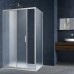 Душевой уголок Vincea Alpha 100x80 профиль Хром стекло текстурное
