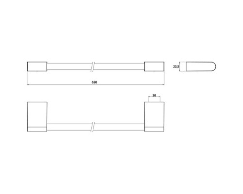 Полотенцедержатель Emco Flow 2760 001 60 Хром
