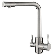 Смеситель для кухни ZorG Steel Hammer SH 801 INOX Нержавеющая сталь