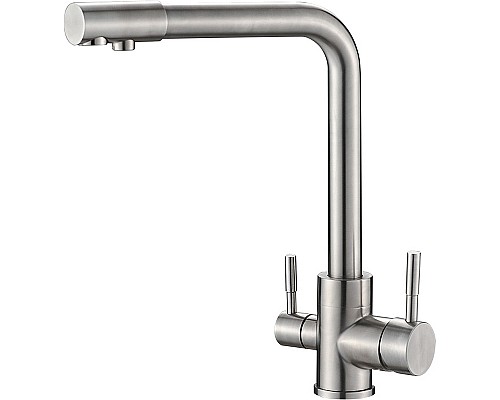 Смеситель для кухни ZorG Steel Hammer SH 801 INOX Нержавеющая сталь