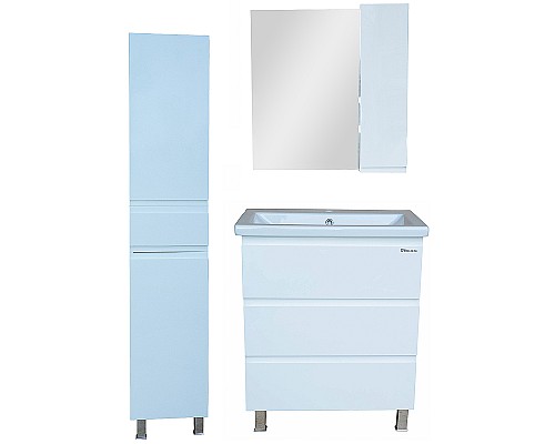 Зеркало со шкафом Bellezza Асти 70 R 4616311021014 Белое