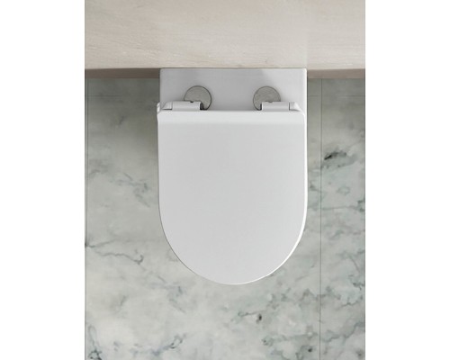 Унитаз приставной Cerutti SPA BERNINA F безободковый, сиденье с микролифтом