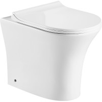 Унитаз приставной Cerutti SPA BERNINA F безободковый, сиденье с микролифтом