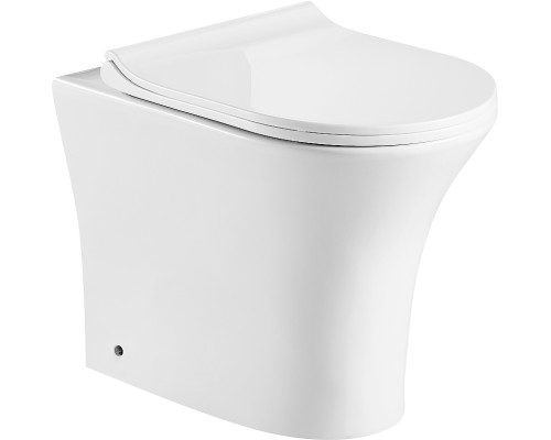 Унитаз приставной Cerutti SPA BERNINA F безободковый, сиденье с микролифтом