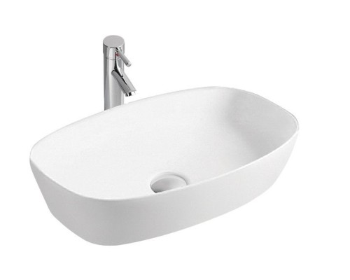 Раковина SinteSi LVB-APP-405 накладная белая 600х390х140, без отверстия под смеситель