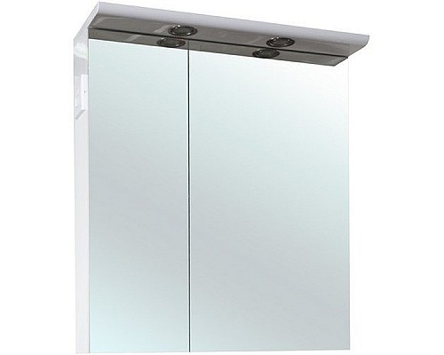 Зеркальный шкаф Bellezza Анкона 60 с подсветкой Белый