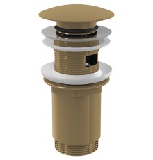 Донный клапан Alcaplast click-clack Золото матовое