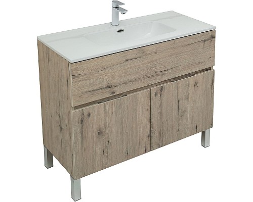 Тумба под раковину Aquanet Алвита New 100 277557 Дуб Веллингтон
