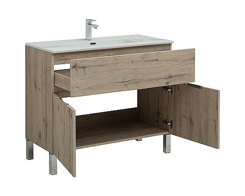 Тумба под раковину Aquanet Алвита New 100 277557 Дуб Веллингтон