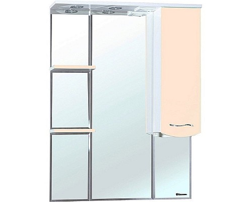 Зеркало со шкафом Bellezza Мари 75 R 4612912001226 с подсветкой Бежевое