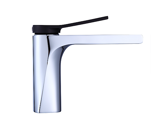 Смеситель на раковину Bronze de Luxe Element EL02CB хром/черный