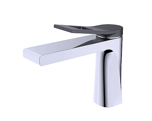 Смеситель на раковину Bronze de Luxe Element EL02CB хром/черный