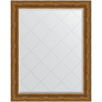 Зеркало Evoform Exclusive-G 124х99 BY 4376 с гравировкой в багетной раме - Травленая бронза 99 мм