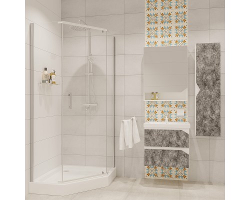 Душевой уголок Niagara Nova 100х100 NG-6634-08 профиль Хром стекло прозрачное