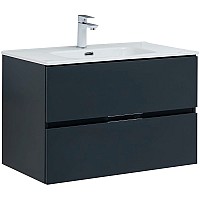 Тумба под раковину Aquanet Алвита New 80 277515 подвесная Антрацит