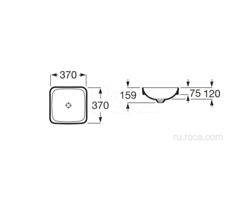 Раковина Roca Inspira Square 37x37 32753R000