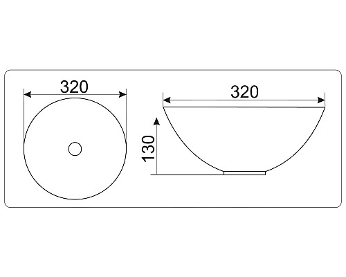 Раковина-чаша CeramaLux 32 486 Коричневая Серая