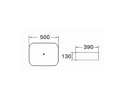 Раковина керамическая накладная SantiLine SL-1051