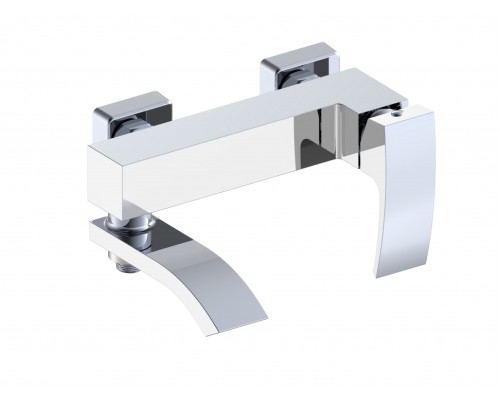 Смеситель для ванны с ручным душем Grocenberg GB8007 Белый хром