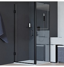 Душевой уголок RGW Hotel HO-045B 80х120 350604582-014 профиль Черный стекло прозрачное