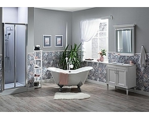 Тумба под раковину Aquanet Селена 105 201650 Белая Патина серебро