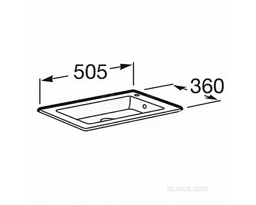 Раковина Roca Debba Unik 50x36 32799J00Y