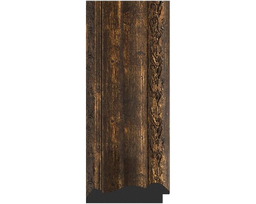 Зеркало Evoform Exclusive-G 137х82 BY 4258 с гравировкой в багетной раме - Состаренное дерево с орнаментом 120 мм