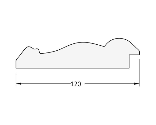 Зеркало Evoform Exclusive-G 137х82 BY 4258 с гравировкой в багетной раме - Состаренное дерево с орнаментом 120 мм