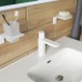 Смеситель для умывальника белый матовый IDDIS Slide