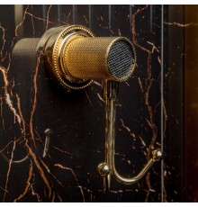 Крючок двойной Boheme RoyalE CRISTAL BLACK GOLD