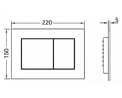 Панель смыва TECE now 9240402