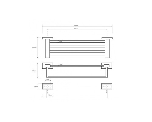 Вешалка для полотенца Bemeta 118104122