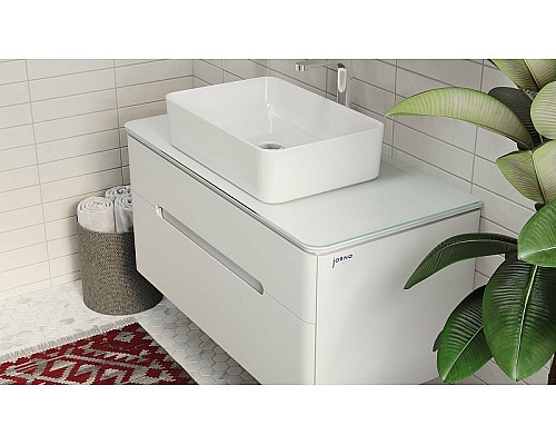 Тумба под раковину Jorno Bosko 100 Bos.01.100/P/W подвесная Белая