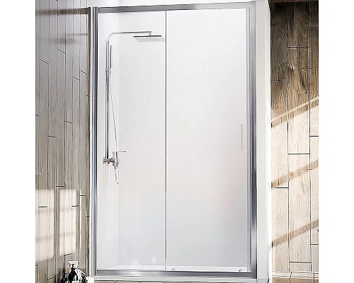 Душевая дверь Veconi Vianno VN-72 120 VN72-120-01-C4 профиль Хром стекло прозрачное