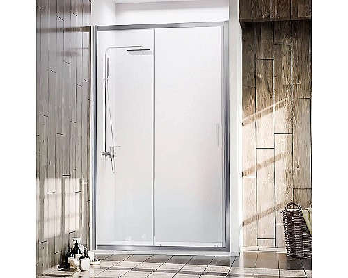 Душевая дверь Veconi Vianno VN-72 120 VN72-120-01-C4 профиль Хром стекло прозрачное