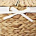 Корзина для белья WasserKRAFT Dill WB-610-L с крышкой Cветло-коричневая