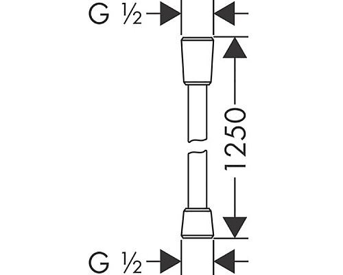 Душевой шланг Hansgrohe Isiflex 28272670 Черный матовый