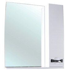 Зеркало со шкафом Bellezza Абрис 65 4619710001014 с подсветкой R Белое