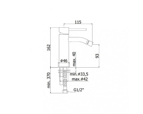 Смеситель Paffoni Light LIG131CR для биде