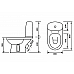 Унитаз компакт Оскольская Керамика Эльдорадо Люкс 41301130051 с бачком и сиденьем