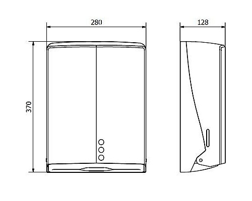 Диспенсер для бумажных полотенец Nofer 04047.W Белый