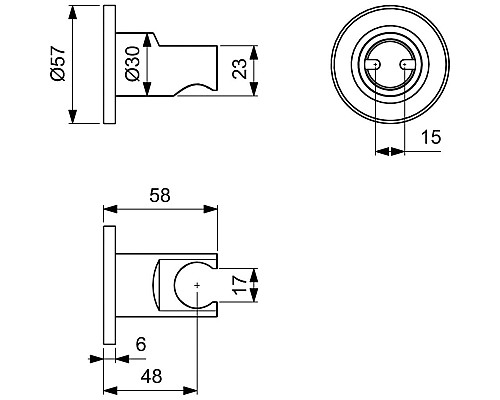 Держатель ручного душа Ideal Standard Ideal Rain BC806XG Silk Black