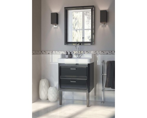 Зеркало Kerama Marazzi POMPEI 60, черное глянцевое