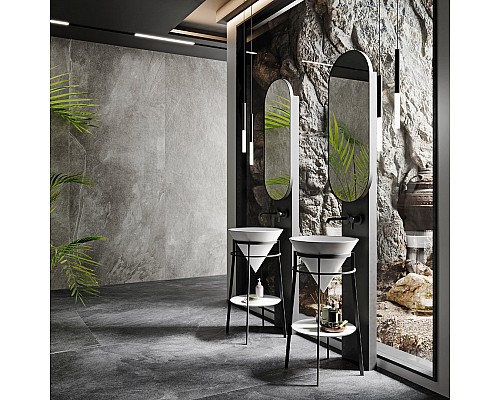 Раковина Kerama Marazzi CONO встаиваемая сверху 44, белая глянцевая Раковина Kerama Marazzi CONO встаиваемая сверху 44, белая глянцевая