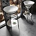 Раковина Kerama Marazzi CONO встаиваемая сверху 44, белая глянцевая