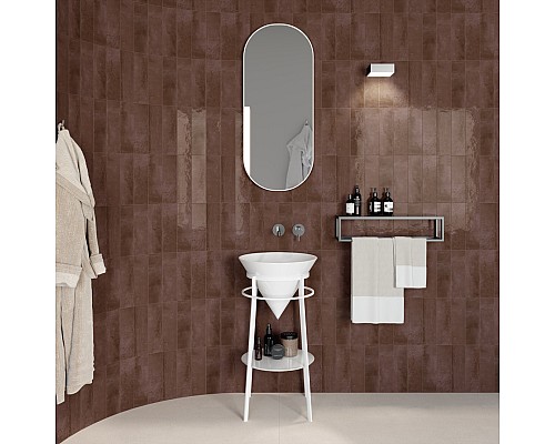 Раковина Kerama Marazzi CONO встаиваемая сверху 44, белая глянцевая Раковина Kerama Marazzi CONO встаиваемая сверху 44, белая глянцевая